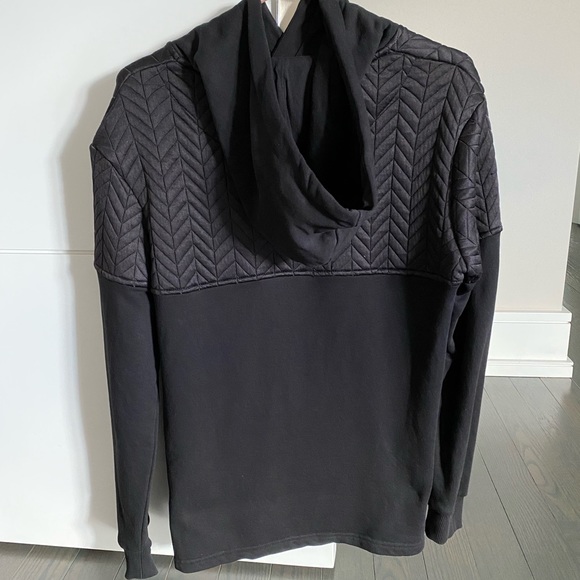 MENS Blood Brother Black Hoodie with Side Zips - Picture 3 of 5